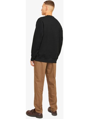 Jack & Jones Jprblachad Erkek Siyah Sweatshirt 12261386-BLACK