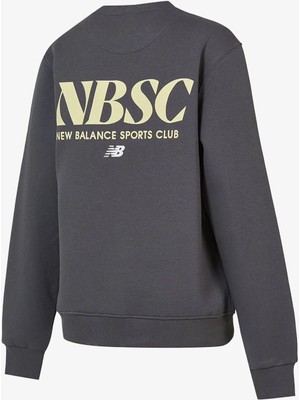 New Balance Lifestyle Kadın Antrasit Sweatshirt WNC3416-ANT