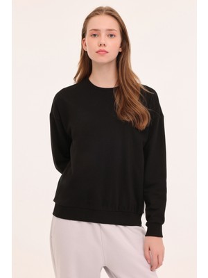 Kinetix Wb C Neck-Yd 16SN81 4pr Siyah Kadın Sweatshirt