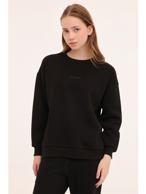 Lotto W-Delfın C Neck Sweat 4pr Siyah Kadın Sweatshirt