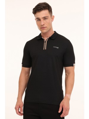 Lumberjack ml Franky 12BA-111 4pr Siyah Erkek Kısa Kol T-Shirt