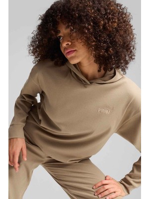 Puma Ess Elevated Hoodie Yeşil Kadın Sweatshirt