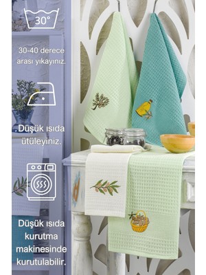 Moke E-Ticaret 30x50 6'Lı Mutfak Kurulama Bezi Seti