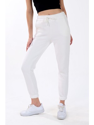 Rays 9151M Paça Lastik Cepli Eşofman Ekru