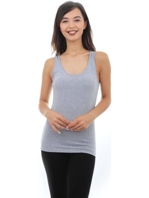 Seher Yıldızı Kadın 6'lı Paket Pamuklu Ribana Geniş Askılı Atlet