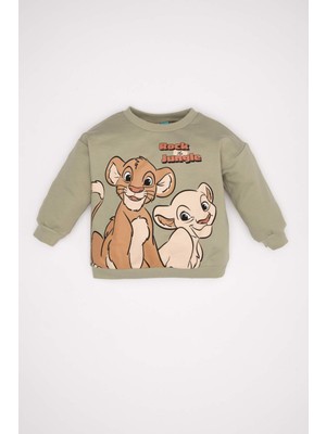 DeFacto Erkek Bebek Disney Lion King Bisiklet Yaka Sweatshirt D2932A524WN