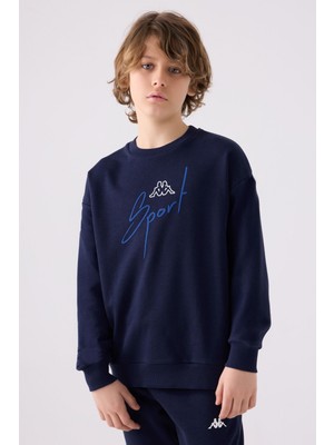 Kappa Erkek Çocuk Lacivert Sweatshirt