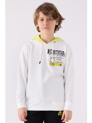 Kappa Erkek Çocuk Beyaz Sweatshirt