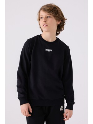 Kappa Erkek Çocuk Siyah Sweatshirt