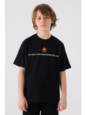 Kappa Erkek Çocuk Siyah T-Shirt