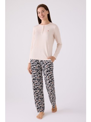Arnetta Kadın Krem Pijama Takımı