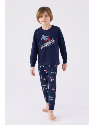 Rolypoly Erkek Çocuk Lacivert Pijama Takımı