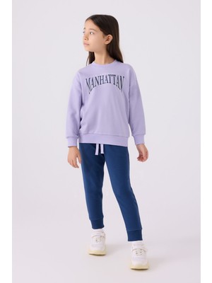 Rolypoly Kız Çocuk Mor Eşofman Takımı