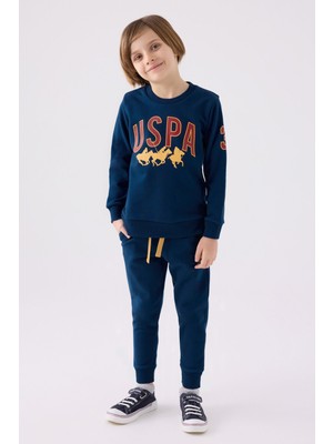 U.S. Polo Assn. Erkek Çocuk Eşofman Takımı US1908 Uzay