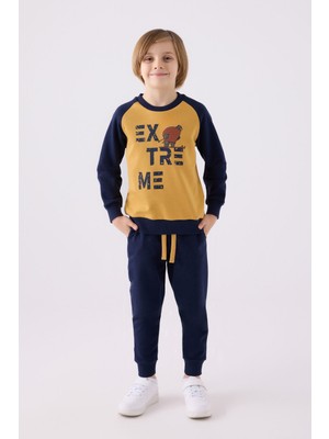 Rolypoly Erkek Çocuk Sarı Eşofman Takımı