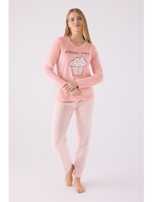 RolyPoly Kadın Uzun Kol Pijama Takım RP3479 Pembe