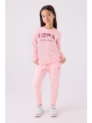 U.S. Polo Assn. Kız Çocuk Eşofman Takımı US1969 Pembe