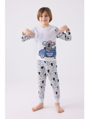 Rolypoly Erkek Çocuk Gri Pijama Takımı