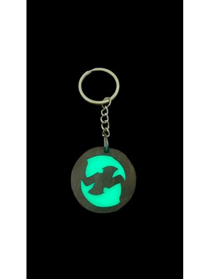 Mogart Kedi Gözü Parlayan Balık Burcu Anahtarlık