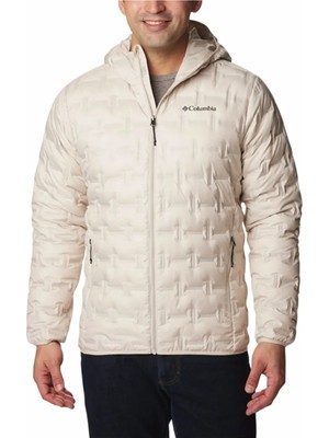 Columbia Delta Ridge Iı Down Kapüşonlu Erkek Kaz Tüyü Mont Bej WO6610-278