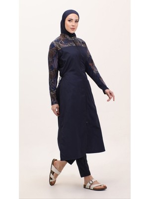 Zey&Ka Butik Yaldızlı Nanotex Tesettür Mayo