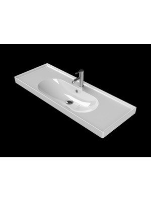 Turkuaz Arya Etajerli Lavabo 120 x 45 cm