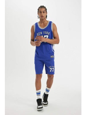 DeFacto DeFactoFit Standart Fit Sporcu Kısa Paça Ağır Kumaş Şort C2421AX24SM