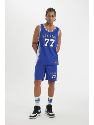 DeFacto DeFactoFit Standart Fit Sporcu Kısa Paça Ağır Kumaş Şort C2421AX24SM