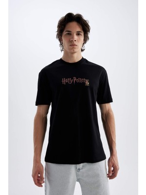 DeFacto Harry Potter Regular Fit Bisiklet Yaka Kısa Kollu Tişört C5994AX24HS