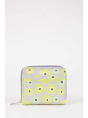 DeFacto Kadın Çiçekli Desenli Suni Deri Cüzdan C0875AXNS