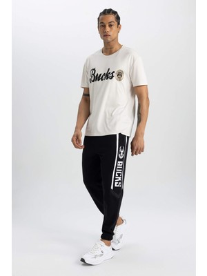 DeFactoFit NBA Milwaukee Bucks Standart Fit Jogger Eşofman Altı B3913AX24SP