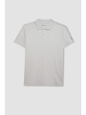 DeFactoFit Slim Fit Dar Kesim Kısa Kollu Pamuklu Polo Tişört V2910AZ24SP