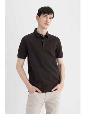 DeFacto Slim Fit Dar Kesim Çıtçıtlı Kısa Kollu Polo Tişört C4136AX24SM