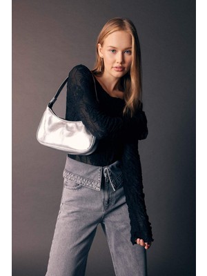 DeFacto Fitted Tül Uzun Kollu Tişört B3719AX23AU