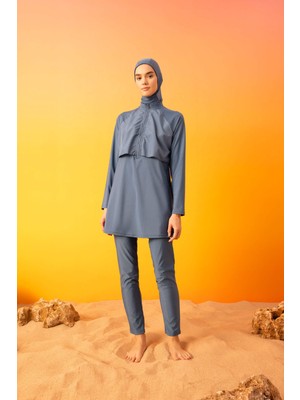 DeFacto Regular Fit 4'lü Basic Burkini Tesettür Mayo Takım B5232AX24SM