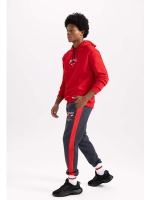 DeFactoFit NBA Chicago Bulls Standart Fit Jogger Eşofman Altı A9837AX23WN