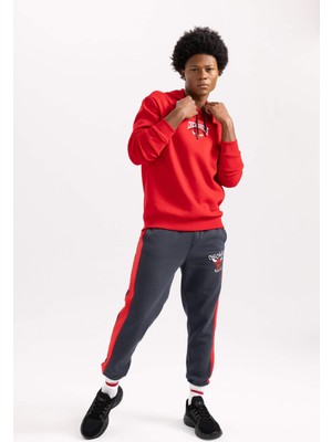 DeFactoFit NBA Chicago Bulls Standart Fit Jogger Eşofman Altı A9837AX23WN