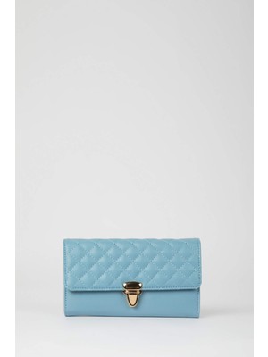 DeFacto Kadın Kapitone Suni Deri Nakışlı Cüzdan D2215AXNS