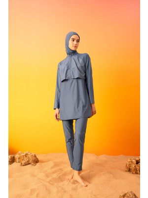 DeFacto Regular Fit 4'lü Basic Burkini Tesettür Mayo Takım B5232AX24SM