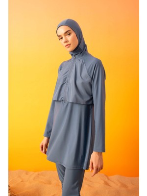 DeFacto Regular Fit 4'lü Basic Burkini Tesettür Mayo Takım B5232AX24SM