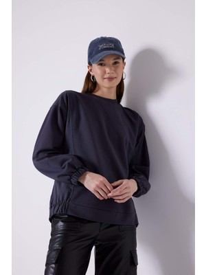 DeFacto Regular Fit Uzun Kollu Sweatshirt Tunik B9446AX24SP