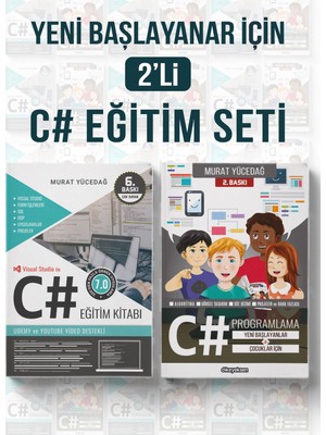 Dikeyeksen Yeni Başlayanlar için 2'li C# Eğitim Seti (2 Kitap)