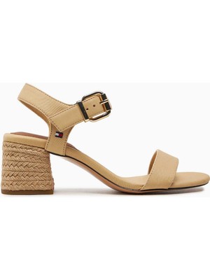 Tommy Hilfiger Block Mid Heel Topuklu Sandalet