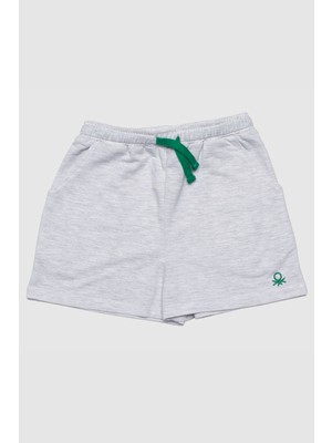 Benetton Kız Çocuk Şort-Gri