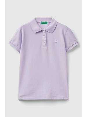 Kız Çocuk Polo T-Shirt - Lila