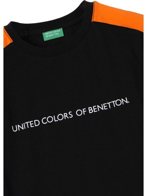 Benetton Erkek Çocuk Tişört - Siyah