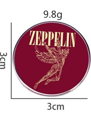 Lita Union LED Zeppelin Broş Ingiliz Rock Grubu Metal Müzik Pin Rozet Aksesuar (Yurt Dışından)