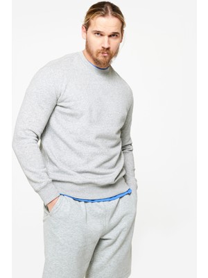 Decathlon Domyos Erkek Gri Sweatshirt Rahat ve Şık Seçim