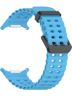 Samsung Galaxy Watch Ultra 47 mm Uyumlu Silikon Spor Kordon Özel Pim Soft Jel Silikon Kayış