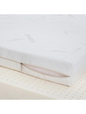 Mc.Pierobaby 10 cm Bambu Ortopedik Bebek Yatağı Oyun Parkı Yatağı Beşik Yatağı Park Beşik Yatağı